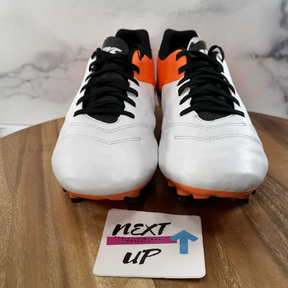 Men’s Size 12-Nike Tiempo Genio II Leather Firm Ground Soccer Cleats 819213-108